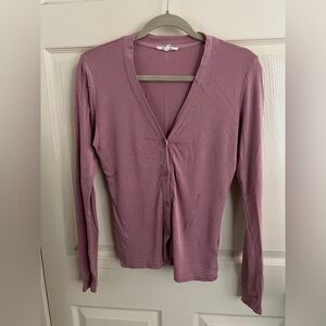 Splendid Pink Button Up Long Sleeve